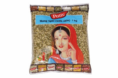 Mung dhal split with skin 1kg  / Mung Chilka