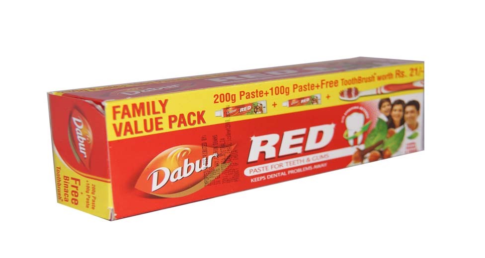 Dabur red tooth paste 150g + 150 gm / 300gms