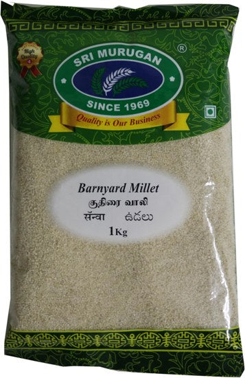Sri Murugan Banyard Millet 1Kg / Kuthiraivali
